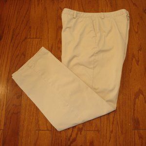Eddie Bauer Women's Size 10 Khaki Pants 100% Cotton Zip Front 3 Pocket